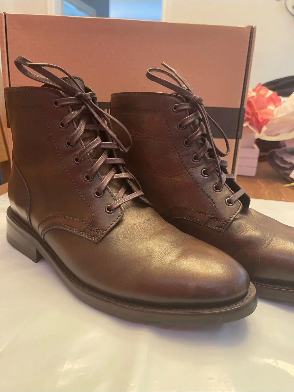 Thursday Boot Co President Black Coffee Boots Mens Size 9.5 Worn Once No Box
